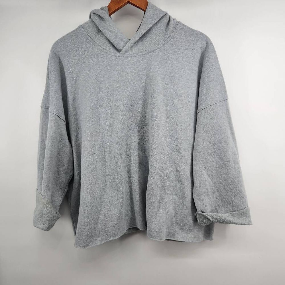Project Runway Gray Athletic Hoodie Cropped Sweatshirt Women's XXL